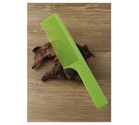 peine para el cabello Peine de corte plano for peluquero, peso ligero, tamaño grande, cortadora sobre pelo, Mango antideslizante, plástico, decoloración, 3 uds Para Pelo Largo(Green)
