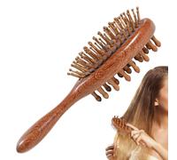 Peine para el cabello, peine portátil de doble cara para masajear el cabello, herramienta de cuidado del cuero cabelludo fácil de usar para esposa, novia, hombres, señoras, niñas, hogar, salón, hotel
