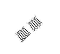 Peine para el Cabello, Peines Laterales para el Cabello, Forma de U, Peine Fijador para Acabado del Cabello, Elástico, Invisible, Flexible, Clips Fijadores para Acabado del (Negro)