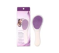 Peine para el cuidado del cabello con patrón de dientes alternos, alivio del estrés, masajeador de cuero cabelludo, fácil de limpiar, portátil, esencial y multiusos