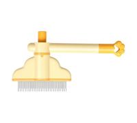 Peine para gatos, cepillo con dientes finos para un uso suave y cómodo, antideslizante, peine para el cuidado de perros, para usar en baño de mascotas, ducha, al aire libre, para cachorros, y