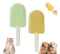 Peine Para Lengua De Gato, Cepillo Para Lengua De Gato, Peine De Masaje Para El Cuidado De Mascotas Con Helado, Cepillo Con Textura Simulada Para El Cuidado De Mascotas Con Lengua De Gato (3*C)