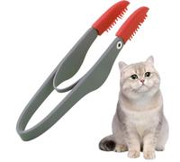 Peine para manchas de lágrimas, cabezal de cepillo de silicona, quitamanchas de lágrimas, peine para perros con mango antideslizante, peine para mascotas, cepillo flexible para ojos, orejas y