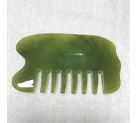 Peine Para Masaje De Cabeza De Cera De Resina, Tabla Para Raspar Meridianos De Cuerpo Entero Para Espalda Y Cuello, Herramienta Para El Cuidado De La Salud Del Spa Del Cabello De Enfermería,Verde
