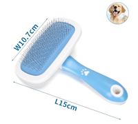 Peine para Mascotas 360° con cerdas Suaves y diseño ergonómico, Ideal para desenredar y Eliminar el Pelo Suelto en Gatos y Perros.