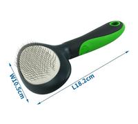 Peine para Mascotas con púas de Acero dobladas, Ideal para desenredar, Eliminar Suciedad y Mantener el Pelaje en óptimas Condiciones.
