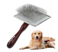 Peine para mascotas - Herramienta de aguja de madera para gatos, accesorio de aseo para perros | Para mascotas pequeñas, medianas y grandes, herramienta para quitar el pelo, masaje, limpieza, piel enr