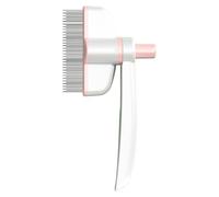 Peine para mascotas - Peine para el pelo para gatos, peine de deshedding para mascotas | Peine de depilación para el cabello, peine para mascotas bronceado con botón de liberación