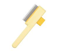 Peine para mascotas, rastrillo para gatos, herramienta de aseo de 7.4 x 2.95 pulgadas, diseño de eliminación de nudos, versátil adecuado para abrigos cortos, largos, uso complementario, baño, sala de