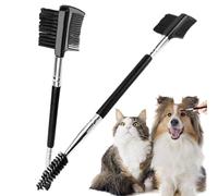 Peine para ojos para perros, Peine para ojos para perros, Peine para manchas de lágrimas Peine para ojos para mascotas Doble cabeza | Cepillo de limpieza portátil para ojos de mascotas, 2 uds., remove