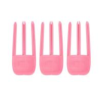 Peine para peinar con forma de viento de 3 piezas, clip de volumen de cabello portátil de plástico de 3 dientes Herramienta de volumen de corona alta Clips de elevación de raíz de