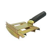 Peine para pelar ganado, peines de aseo de ganado, herramientas de metal para ganado, cepillo de pelo de vaca, cepillo de pelo de toro, aseo para caballo, ganado, ovejas (dorado)