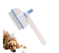 Peine para perro para desprendimiento | Cepillo giratorio de aseo para gatos, cepillo de dientes finos, herramienta de depilación de mascotas para cepillado diario, rutina de conejo, cuidado interior