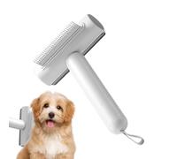 Peine para perros - Cepillo de acero inoxidable, herramienta para el cuidado del perro, herramienta de demating con eliminador de pelusa para cachorros, gestión del pelo de mascotas