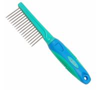 Peine para perros con mango GogiPet de 16 dientes gruesos