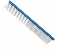 Peine para perros dentado uniformemente grueso y fino 25 cm "azul"
