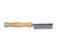 Peine para pulgas, mango madera, 17 cm