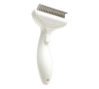 Peine para quitar el de mascotas, peine para gatos - Rastrillo de capa inferior curvado gradual para perros - Herramienta ensanchada del deshedding y del masaje de la capa inferior de los cortadores p
