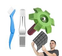 Peine para Radiador, Kit de Limpieza para Aletas de Aire Acondicionado, Cepillo Limpiador Accesorios Hogar Evaporador AC Garaje Taller Casa Exterior
