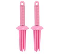 Peine para rizar antideslizante de 2 piezas, con 17 dientes redondeados, ideal para crear rizos y ondas naturales sin esfuerzo en casa, apto para todo tipo y textura de cabello