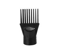 Peine para secador de pelo negro, peine de plástico para alisar y desenredar, boquilla universal, secador de pelo, rizado, herramientas de peinado natural, accesorios de secadora