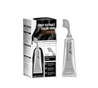 Peine para Teñir el Cabello Fruit Essence, Nueva Crema para Teñir el Cabello con Frutos Negros (2025), Esencia de Tinte con Extracto de Plantas, Crema para Teñir el Cabello con Peine (01#)