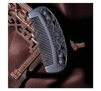 Peine Peine de barba for hombre de 5 pulgadas, peine de pelo largo de madera, peine de ducha de baño negro, adecuado for todo tipo de cabello Peine Para el Cabello