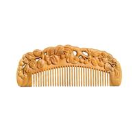 Peine Peine de dientes finos de madera maciza, peine de masaje for el hogar, peine de ducha, peine húmedo for rizar el cabello, barba y bigote Peine Para el Cabello