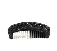 Peine Peine de dientes finos retro chino, peine de pelo tallado de madera maciza, peine de barba negro for el hogar, hotel, viajes, Etc. Peine Para el Cabello