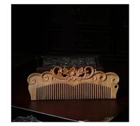 Peine Peine de dientes finos tallado nórdico, peine de masaje de madera, peine for pelo con estilo, peine for Barba, puede peinar el cabello seco o mojado Peine Para el Cabello