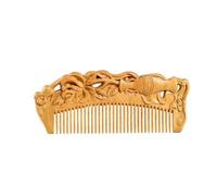 Peine Peine de madera maciza for mujer, peine de pelo largo, peine de madera tallada, adecuado for cabello seco/pelo rizado/pelo grueso/fino/pelo liso Peine Para el Cabello