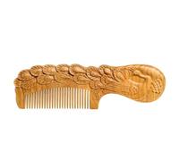Peine Peine de pelo largo de madera maciza, masajeador de cabello, peine de baño, cuidado de barba for hombres, peine de peluquería Cepillo para el pelo
