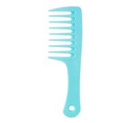 Peine Peine de pelo rizado pequeño dientes anchos for mujer adulta, herramienta estilismo peluquería suave, 3 uds(Blue)