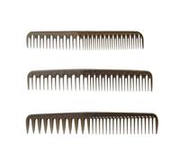 Peine Peine de peluquería, peine de doble extremo, peine de dientes finos y anchos, peine de peinado for hombres, mujeres y niños Peine Para el Cabello(C)