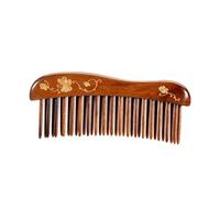 Peine Peine dentado Retro chino, peine de pelo rizado de madera maciza, peine de pelo largo for el hogar, peine de bolsillo portátil Cepillo para el pelo