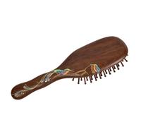 Peine Peine for masaje con bolsa de aire for el cuidado del cabello for mujeres con pelo largo y rizado, peine con cojín de aire, peine alisador de pelo de madera maciza Cepillo para el pelo