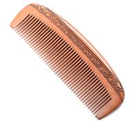 Peine Peine retro chino de dientes finos for ducha doméstica con patrón tallado, adecuado for cabello rectangular, rizado, mojado, etc. Cepillo para el pelo