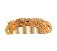 Peine Peine tallado de dragón, peine de pelo corto de madera maciza, peine de pelo largo, adecuado for barba, cabello, diseño de peinado Peine Para el Cabello