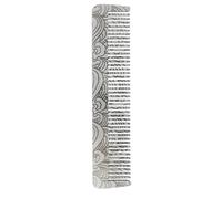 Peine Peines de acero portátiles for peluquero, 2 uds., patrón tallado, barba for hombres, cuidado del bigote, herramientas corte pelo, peine for con estilo(Silver1)