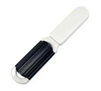 Peine pequeño portátil plegable, peine de masaje portátil para airbag, exclusivo espejo de maquillaje extraíble para mujer, peine 2 en 1