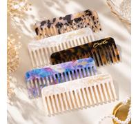 Peine Personalizado Para Mujer - Accesorios Para El Cabello De Ámbar Con Nombre Grabado A Medida - Peine Desenredante De Púas Anchas Para Cabello Seco Y Mojado - Peines Pequeño Y Portátil Para Viajar