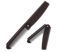 Peine plegable, cepillo alisador para el cabello, peine de aseo para mujeres y hombres, con dientes finos para viajes, trabajo, salón, coche, peinar la barba