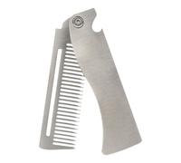 Peine Plegable De Acero Inoxidable, Cepillo Para El Cabello De Bolsillo Portátil, Preparación Para El Cabello Compacto, Agarre Ergonómico, Diseño Plegable, 16.7x2x0.5cm, Para Peinar El Cabello