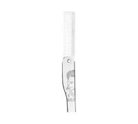 Peine plegable de acero inoxidable tamaño peine accesorio para barba y cuidado del cabello pesados deber viajes barba mantenimiento peine