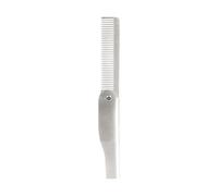 Peine plegable de acero inoxidable tamaño peine accesorio para barba y cuidado del cabello pesados deber viajes barba mantenimiento peine