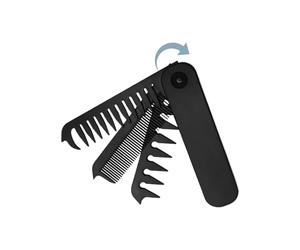 Peine plegable de bolsillo - Peine de bolsillo plegable para hombres, doble dentadura fina y ancha para padre desplazamientos profesionales al aire libre diario regalo