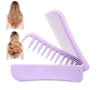 Peine Plegable - Herramienta de Partición para Peinados de Doble Cabeza - Peine Plegable para Estilos de Cabello - para Viajes, Vacaciones, Peluquerías, Apartamentos, Hoteles, Residencias Universitari