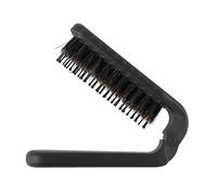 Peine plegable para el cuero cabelludo, cepillo portátil de viaje, antiestático, para masaje, herramientas de peinado para el cabello, portátil para mujeres y hombres (negro)