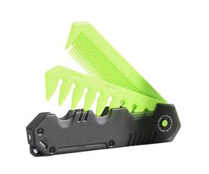 Peine plegable para hombre, peine de dientes finos y anchos para viajes, mini herramienta de peinado para barbas, bigotes y salones