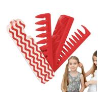 Peine plegable, peine de dientes anchos | Peine de estilo masculino con diente ancho y fino | Detalle el cepillo de pelo, herramienta plegable de estilo portátil para hombres mujeres niñas sean el